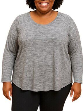 Champion Elite Size XXL Top Heather Gray Stretch Long Sleeve